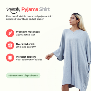 Smileify™ Premium Pyjama Slaapshirt - Grijs