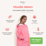 Smileify™ Hoodie Deken - Donker Roze - Kids