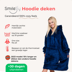 Smileify™ Hoodie Deken - Donker Blauw - Pro Max