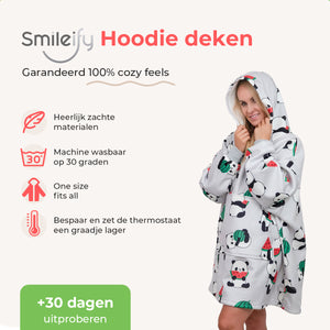 Smileify™ Hoodie Deken - Panda - Pro