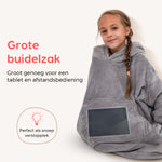 Smileify™ Hoodie Deken - Grijs - Kids