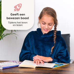 Smileify™ Hoodie Deken - Grijs - Kids