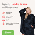 Smileify™ Hoodie Deken - Zwart - Pro